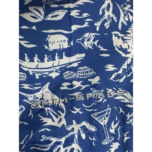 Columbia PFG Size L Mens Button Up Short Sleeve UPF 40 Omni Shade Shirt - Picture 6 of 11